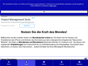 'mondkalender-mobil.de' screenshot