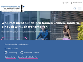 'fh-swf.de' screenshot