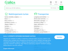 'alio.lt' screenshot