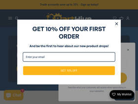 Part Hive website screenshot