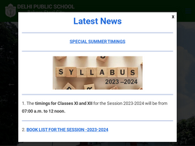 'dpsbokaro.com' screenshot