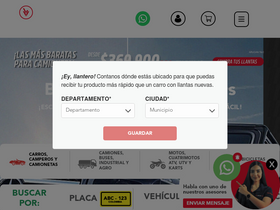 'virtualllantas.com' screenshot