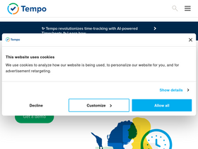 'tempo.io' screenshot