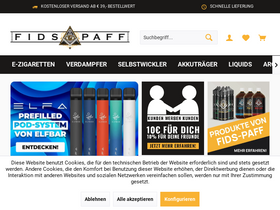 'meisterfids-paff.de' screenshot