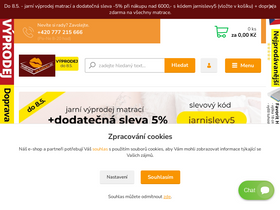 'matracezahubicku.cz' screenshot