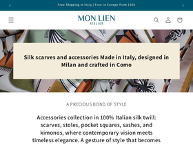 monlienatelier.com homepage screenshot