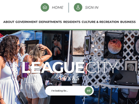 'leaguecitytx.gov' screenshot
