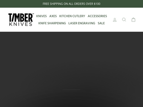timberknives.com homepage screenshot