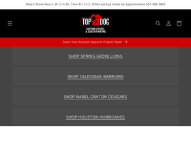 topdogcustom.com homepage screenshot