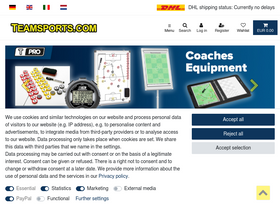 'teamsports.com' screenshot