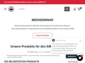 numerusclausus.ch homepage screenshot