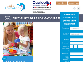 'cadis-formations.fr' screenshot