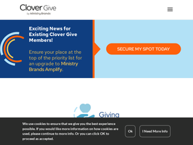 'clovergive.com' screenshot