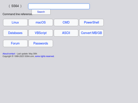 'ss64.com' screenshot