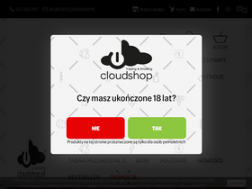 'cloudshop.pl' screenshot