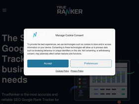 'trueranker.com' screenshot