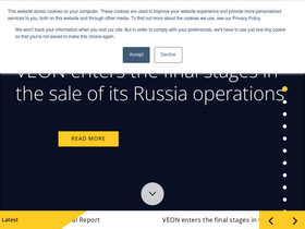 'veon.com' screenshot