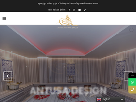 'sultansuleymanhamam.com' screenshot