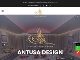 'sultansuleymanhamam.com' screenshot
