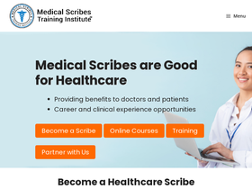 'medicalscribes.org' screenshot