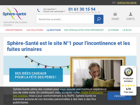 'sphere-sante.com' screenshot