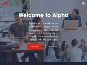 'alpha.org' screenshot