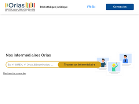 'orias.fr' screenshot