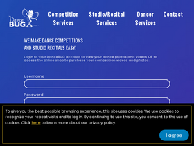 'dancebug.com' screenshot