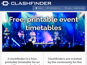'clashfinder.com' screenshot