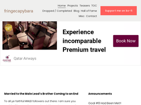 'fringecapybara.com' screenshot