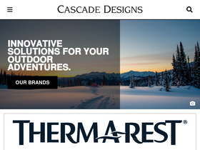 'cascadedesigns.com' screenshot