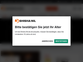 'shisha-nil.de' screenshot