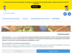 'produits-laitiers.com' screenshot