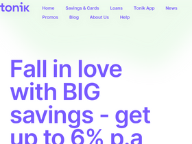 'tonikbank.com' screenshot
