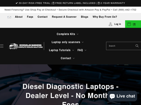 Dieselscanners homepage screenshot