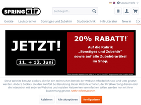 'springair.de' screenshot