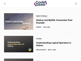 'codeforgeek.com' screenshot