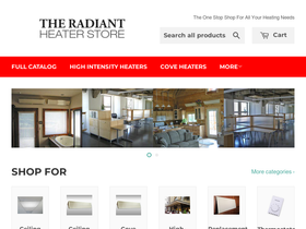 theradiantheaterstore.com homepage screenshot