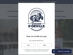 brasseriedorville.com homepage screenshot