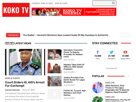 'koko.ng' screenshot