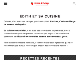 'edithetsacuisine.fr' screenshot