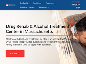 'neaddictions.com' screenshot