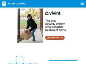 'polski-slownik.pl' screenshot