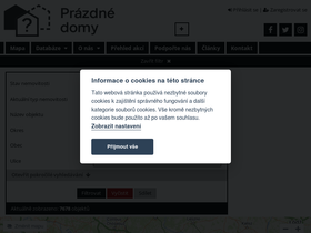 'prazdnedomy.cz' screenshot