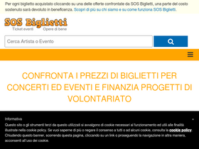 'sosbiglietti.it' screenshot
