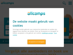 'allcamps.nl' screenshot