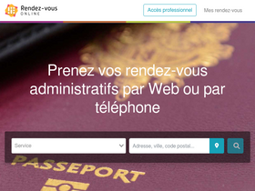 'rendezvousonline.fr' screenshot