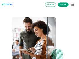 'etrainu.com' screenshot