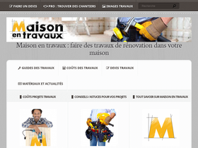 'maisonentravaux.fr' screenshot