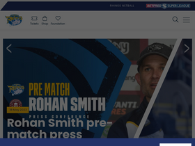 'therhinos.co.uk' screenshot